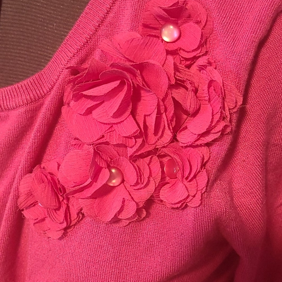 Cable & Gauge pink Cardigan - Picture 2 of 5